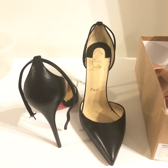 Black uptown 100mm ankle strap - Picture 2 of 2